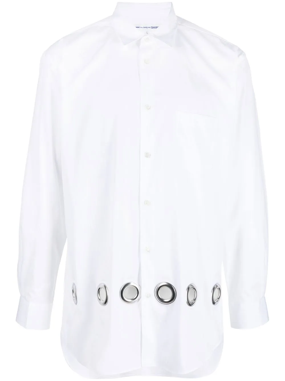 

Comme Des Garçons Shirt camisa con ojales - Blanco