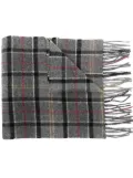 Barbour fringed tartan lambswool scarf - Grey