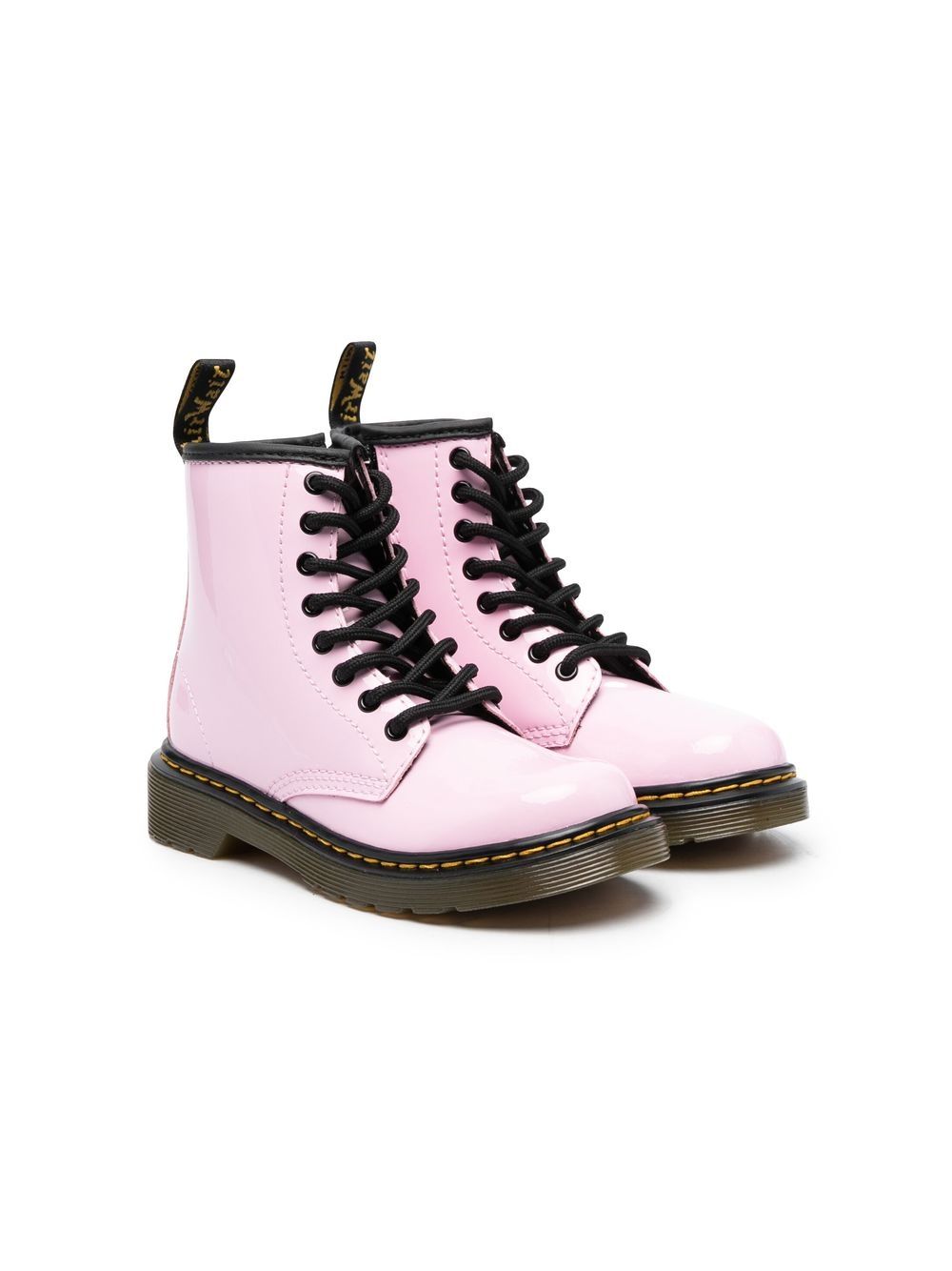 Dr. Martens Kids 1460 patent leather boots - Pink