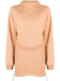 Dion Lee Interlock Mask drawstring hoodie - Brown
