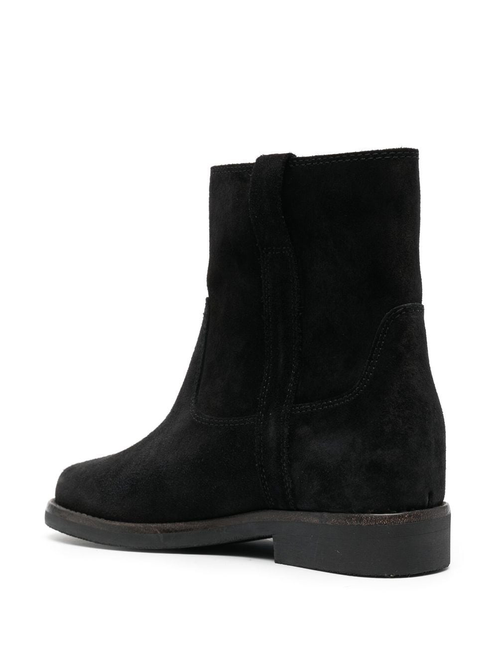 Shop Isabel Marant Susee 30mm Suede Ankle Boots In Schwarz