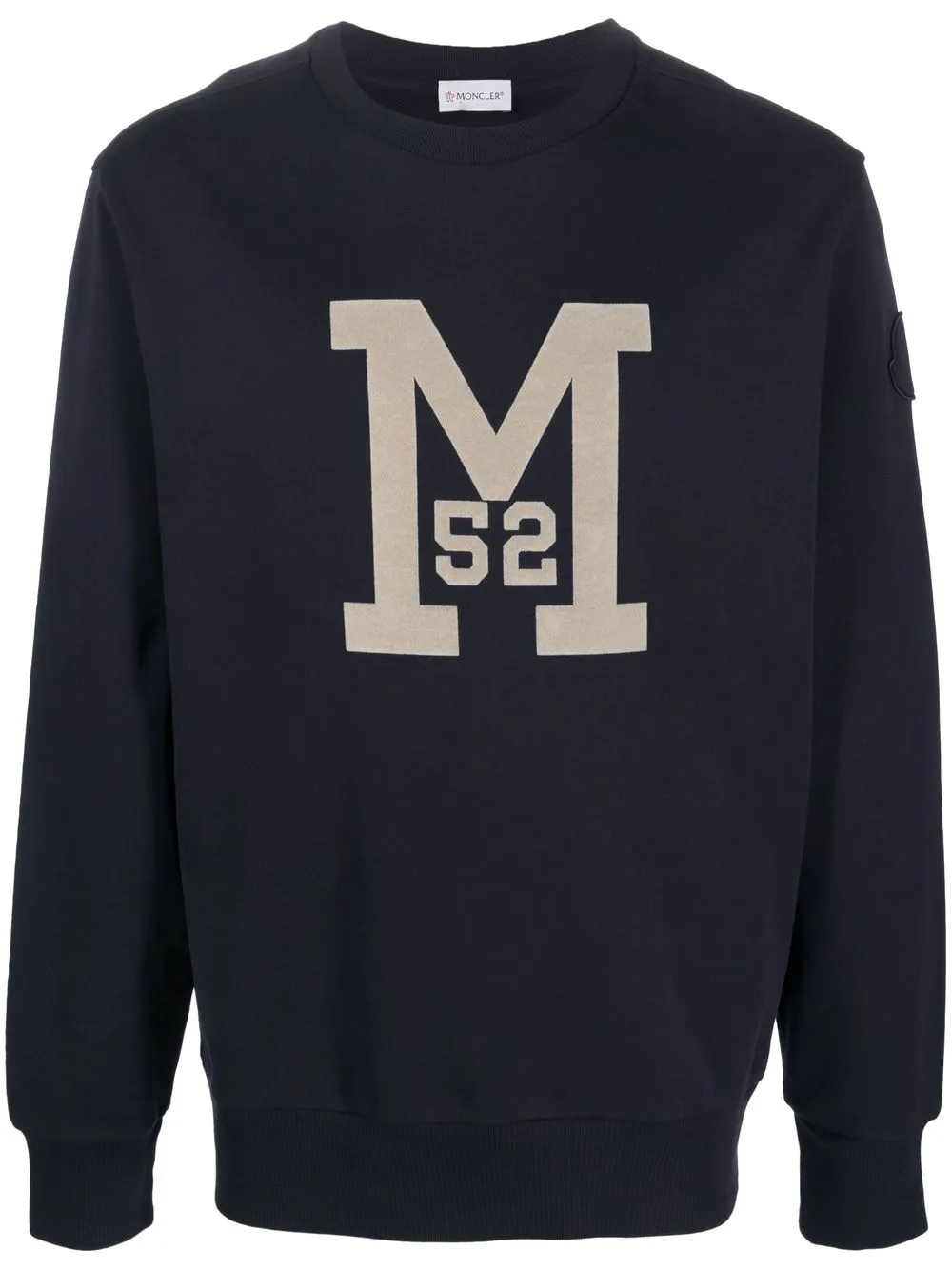 

Moncler sudadera con logo estampado - Azul