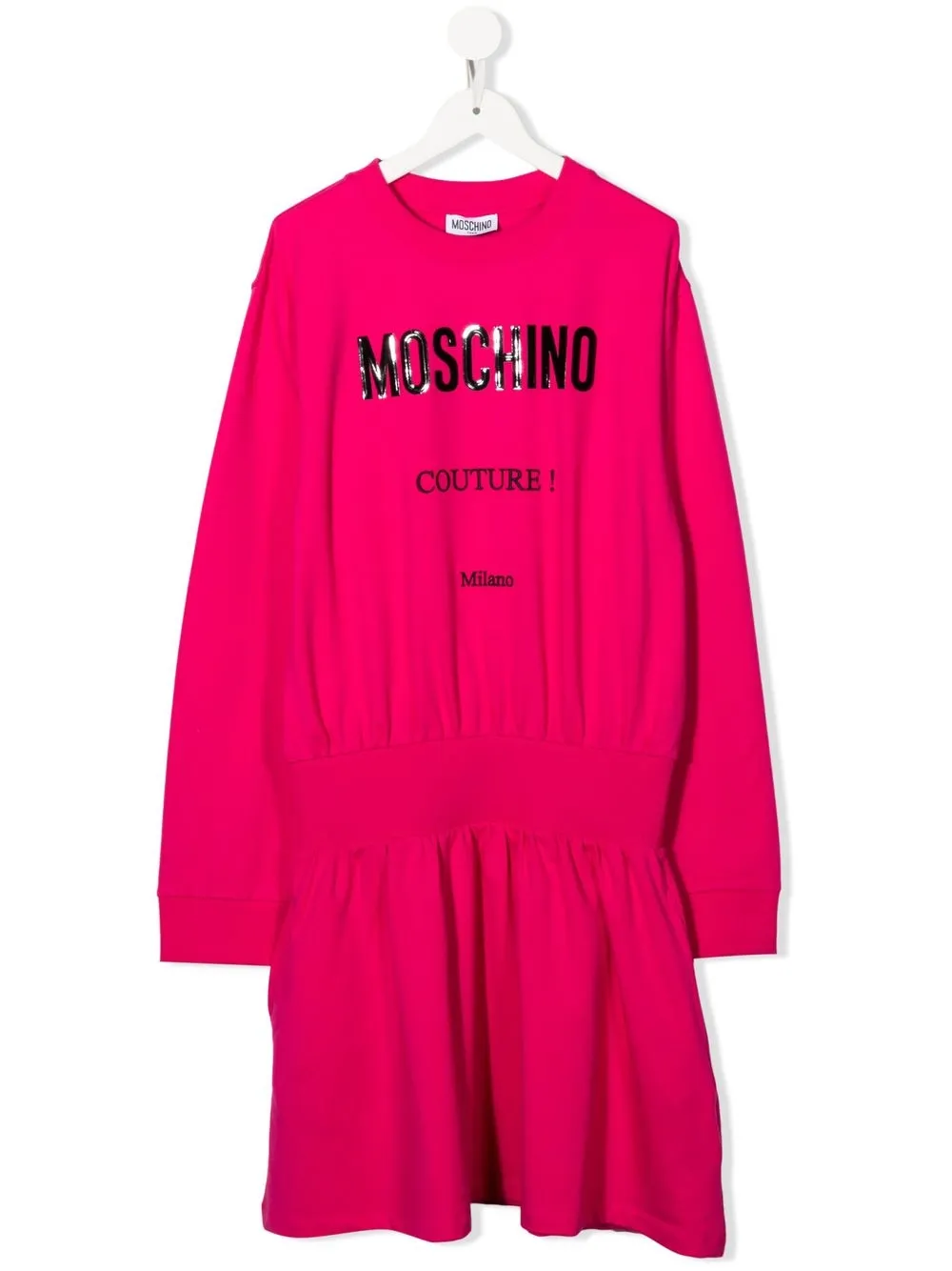 

Moschino Kids vestido con logo estampado - Rosado