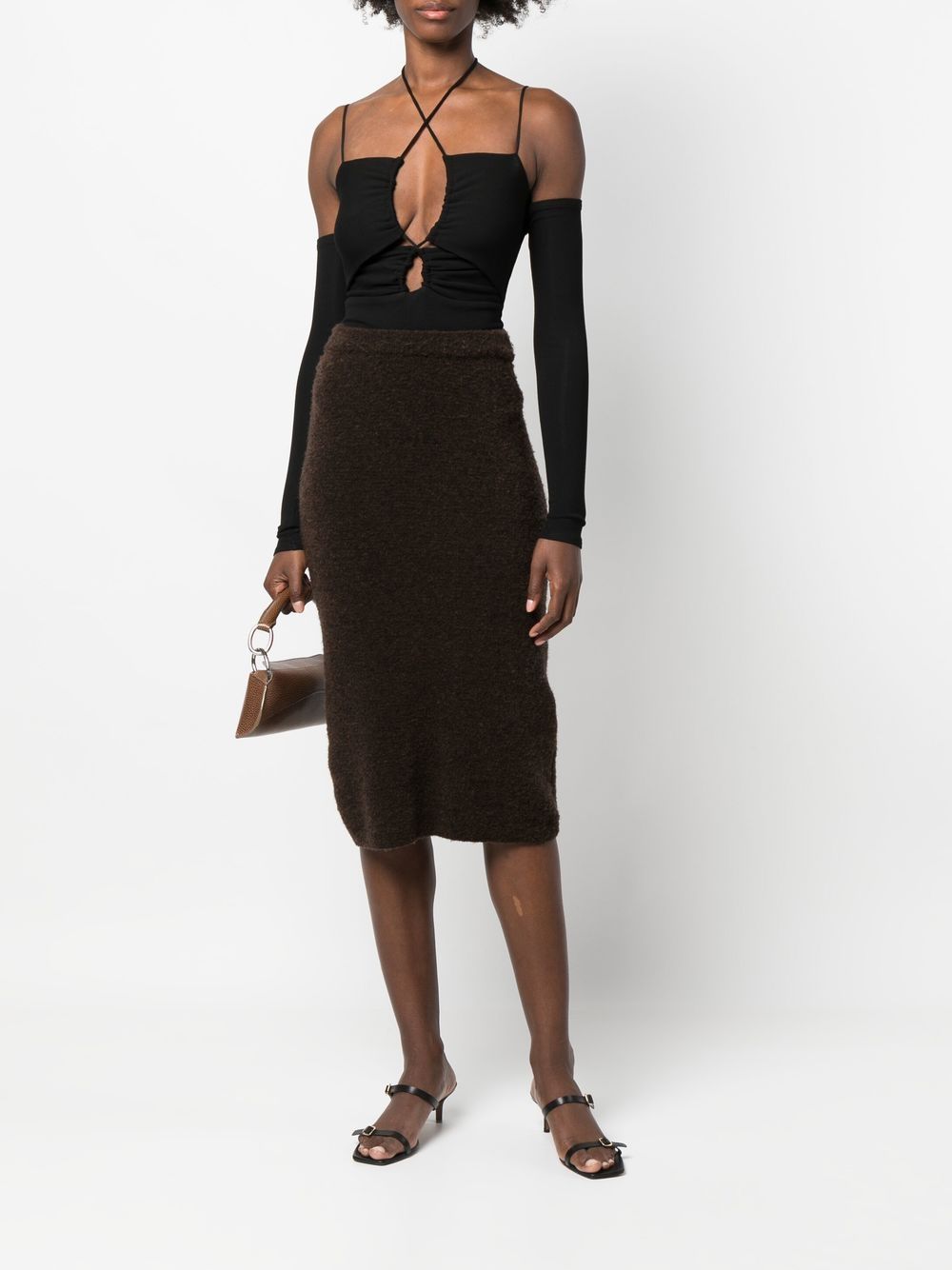 Lama Jouni Off-shoulder body - Zwart