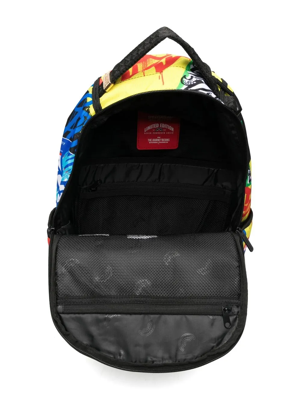 Sprayground Kid Caution Hot Surface Backpack Farfetch