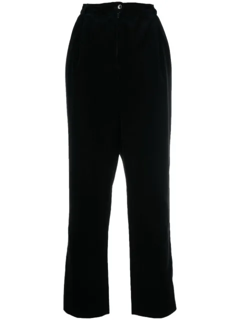 Valentino Garavani Pre-Owned 1980s velvet straight-legged trousers