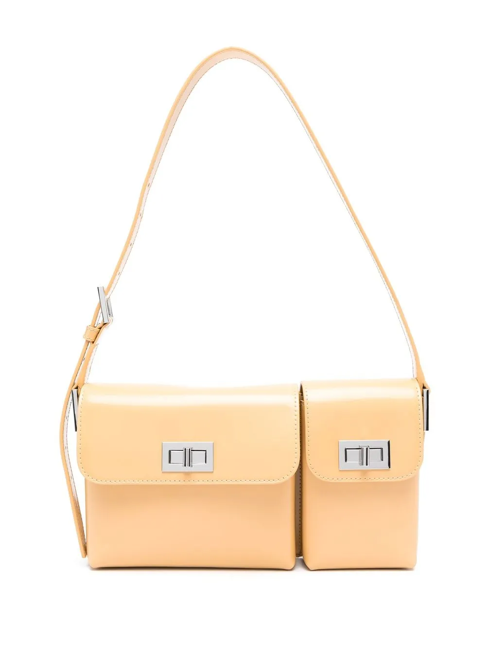 

BY FAR leather shoulder bag - Neutrals