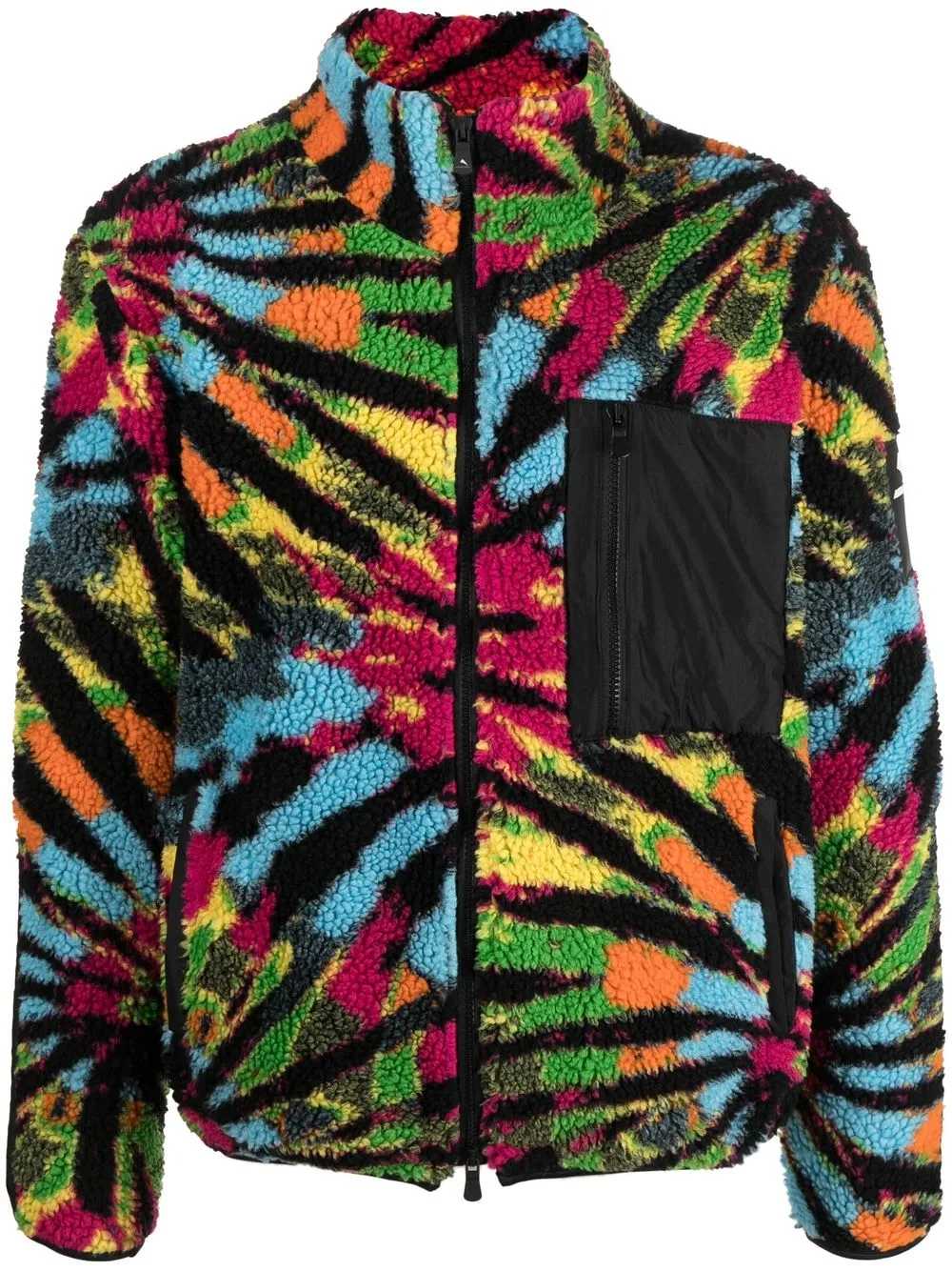 

Mauna Kea tie dye-print fleece jacket - Black