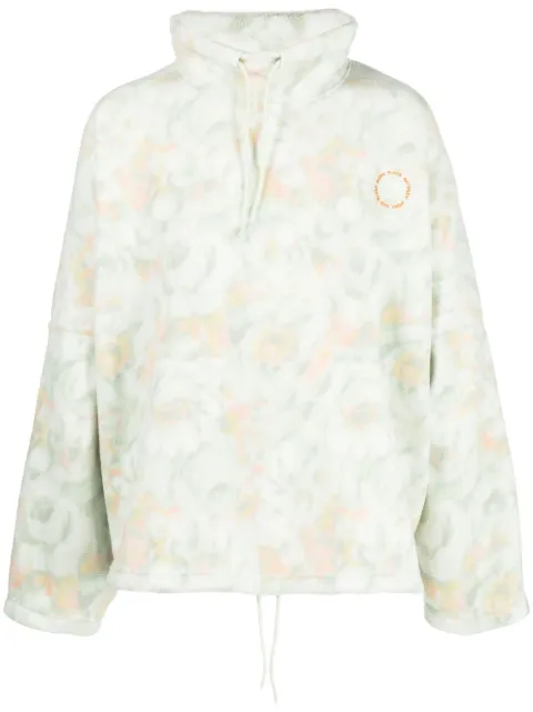 Martine Rose floral-print fleece jumper