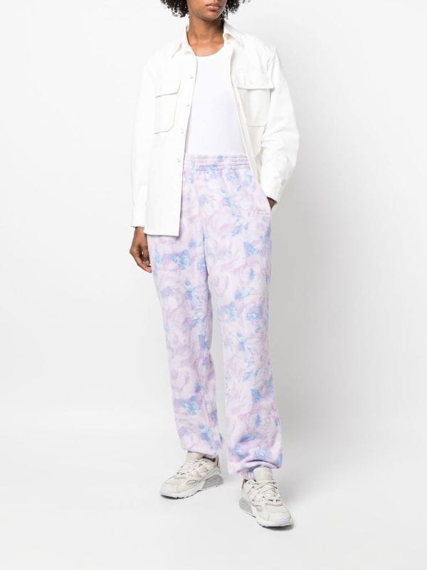 Martine Rose Textured floral-print Track Pants - Farfetch