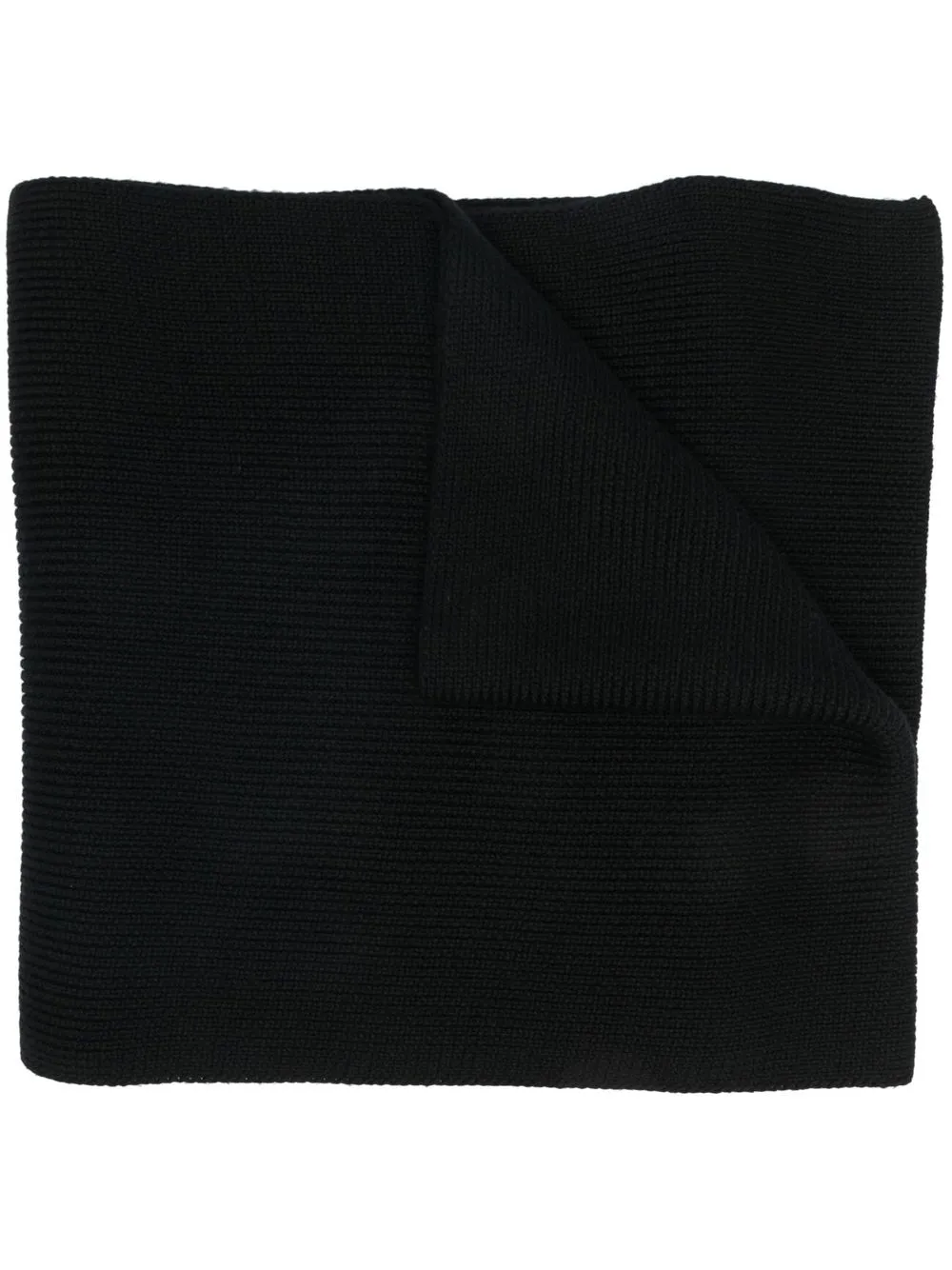 

Moncler logo-patch scarf - Black