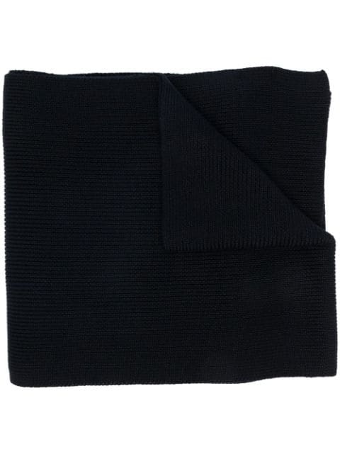 Moncler logo-patch scarf