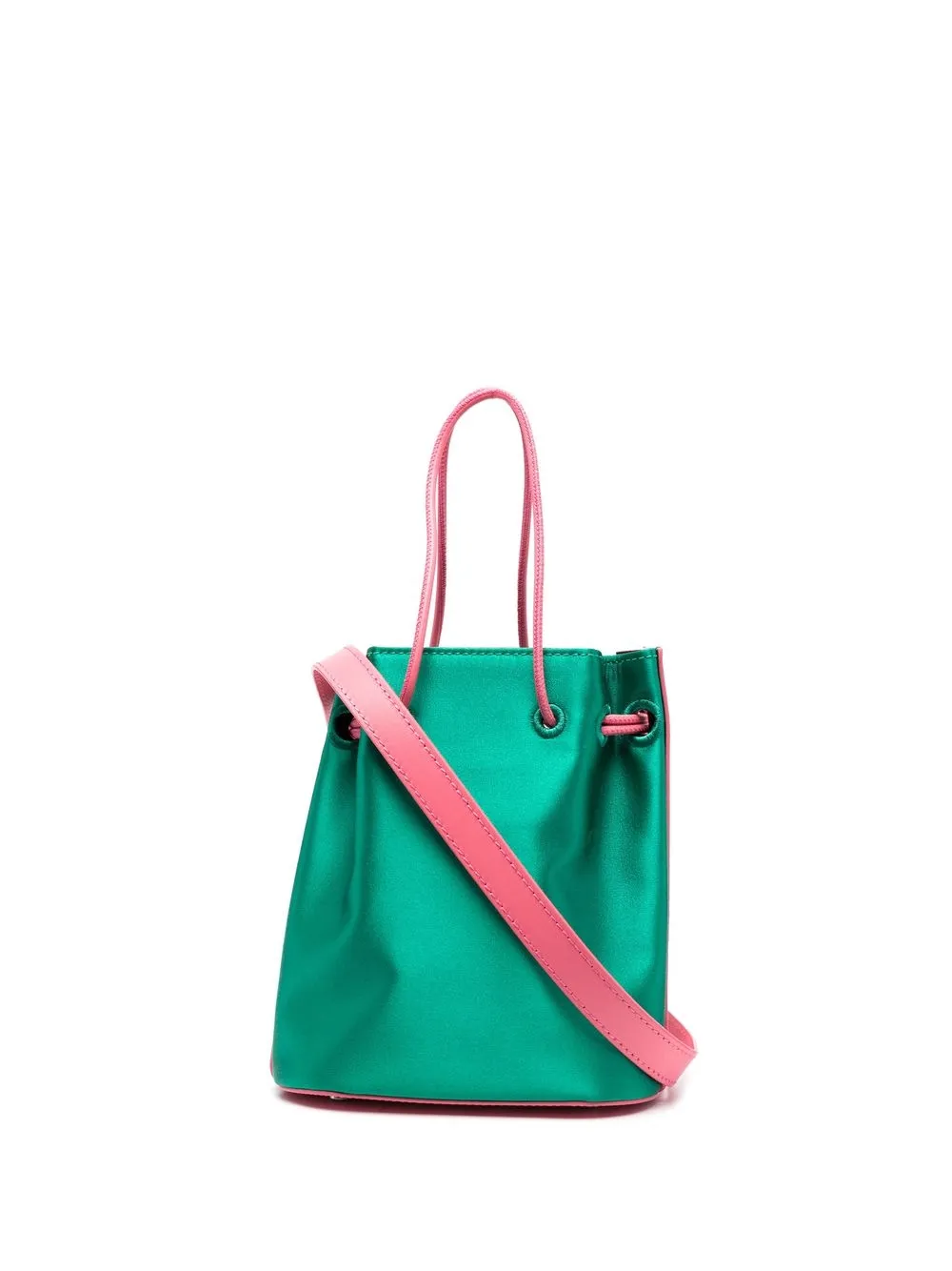 

Medea colour-block leather tote bag - Green