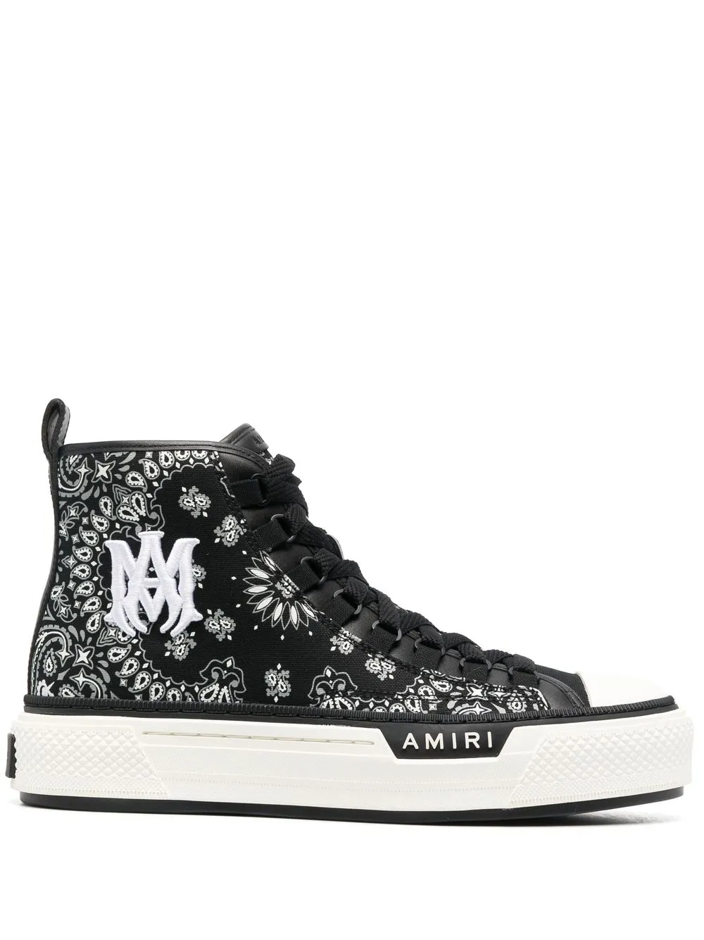 AMIRI bandana-print high-top Sneakers - Farfetch