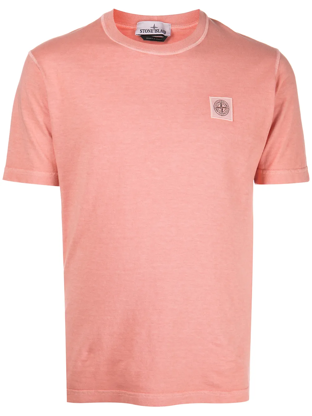 

Stone Island logo-patch short-sleeve T-shirt - Orange