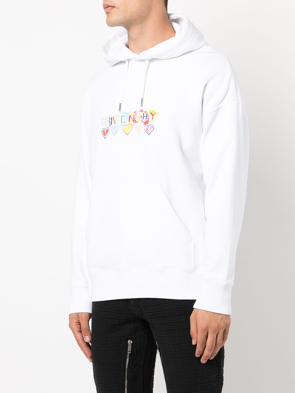 Givenchy rainbow hoodie online white