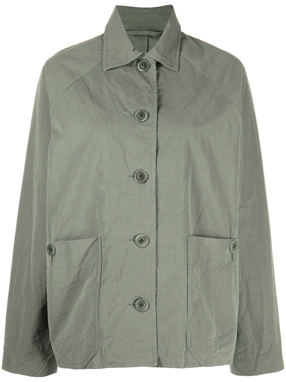 

Casey Casey crinkled utility jacket - Green