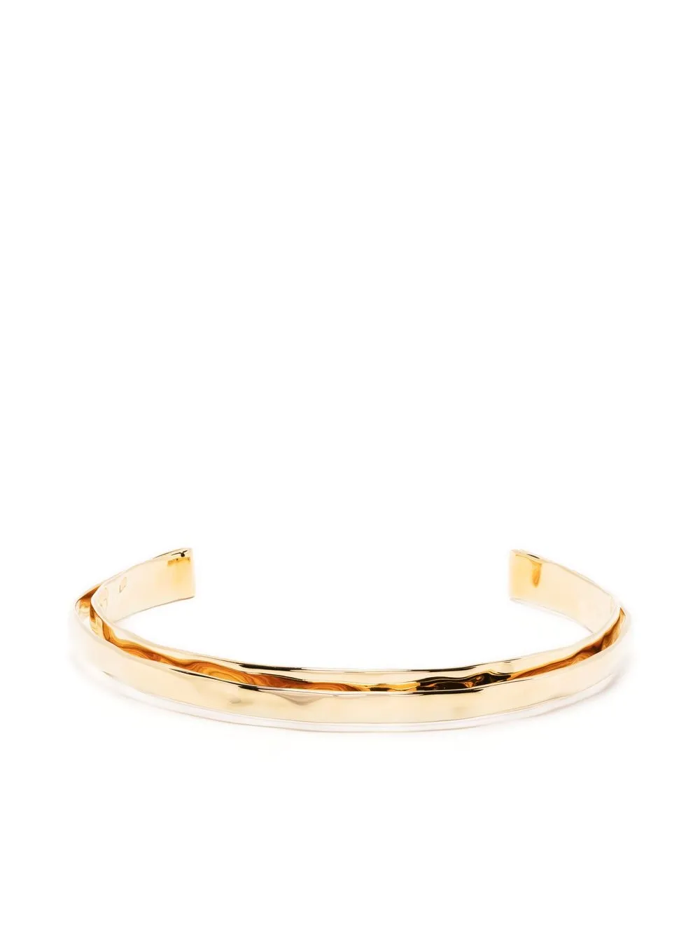 

Jil Sander hammered chocker necklace - Gold