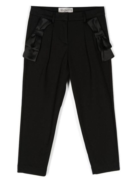 Simonetta bow-detail pleated trousers