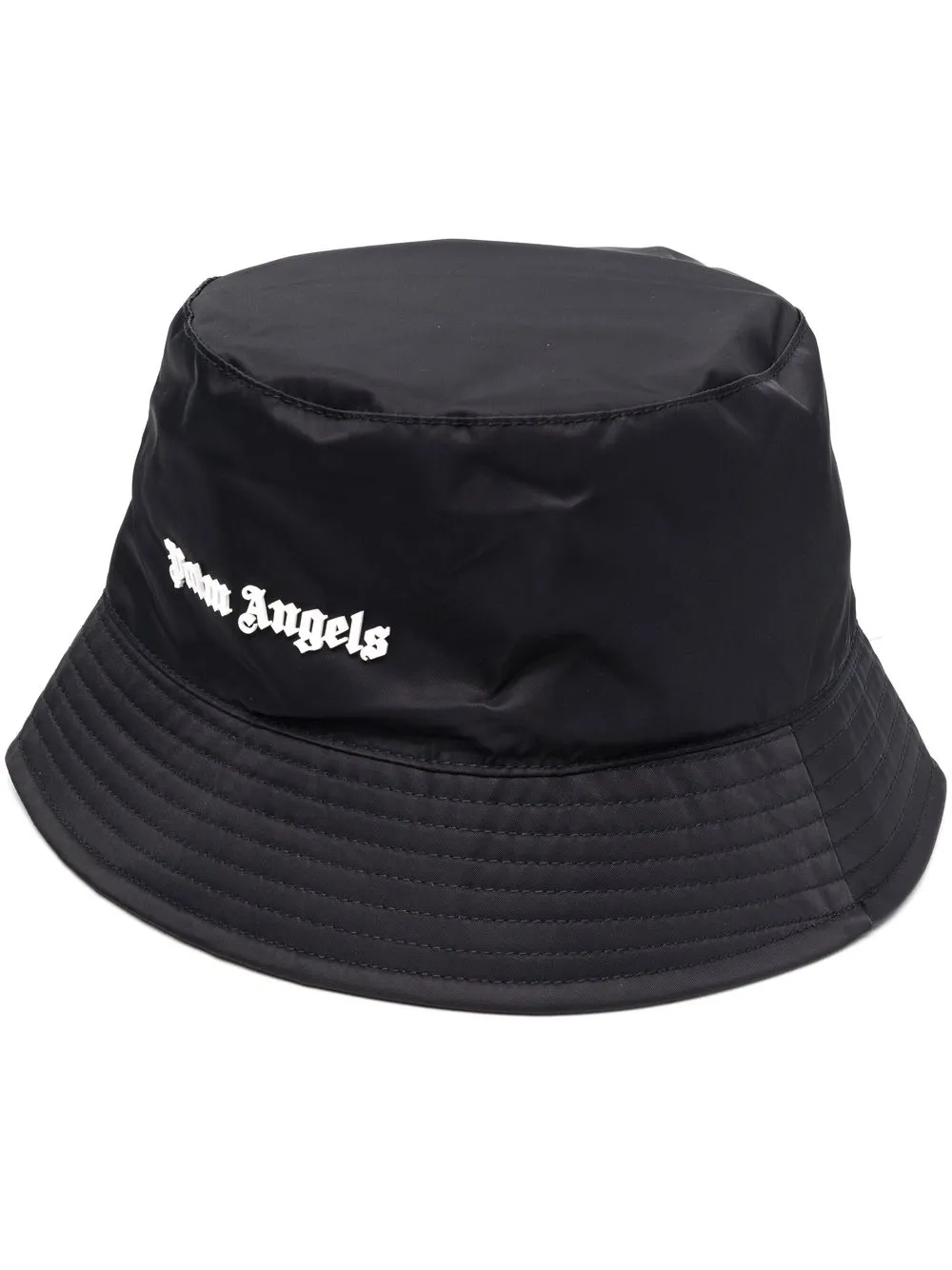 

Palm Angels logo-appliqué bucket hat - Black