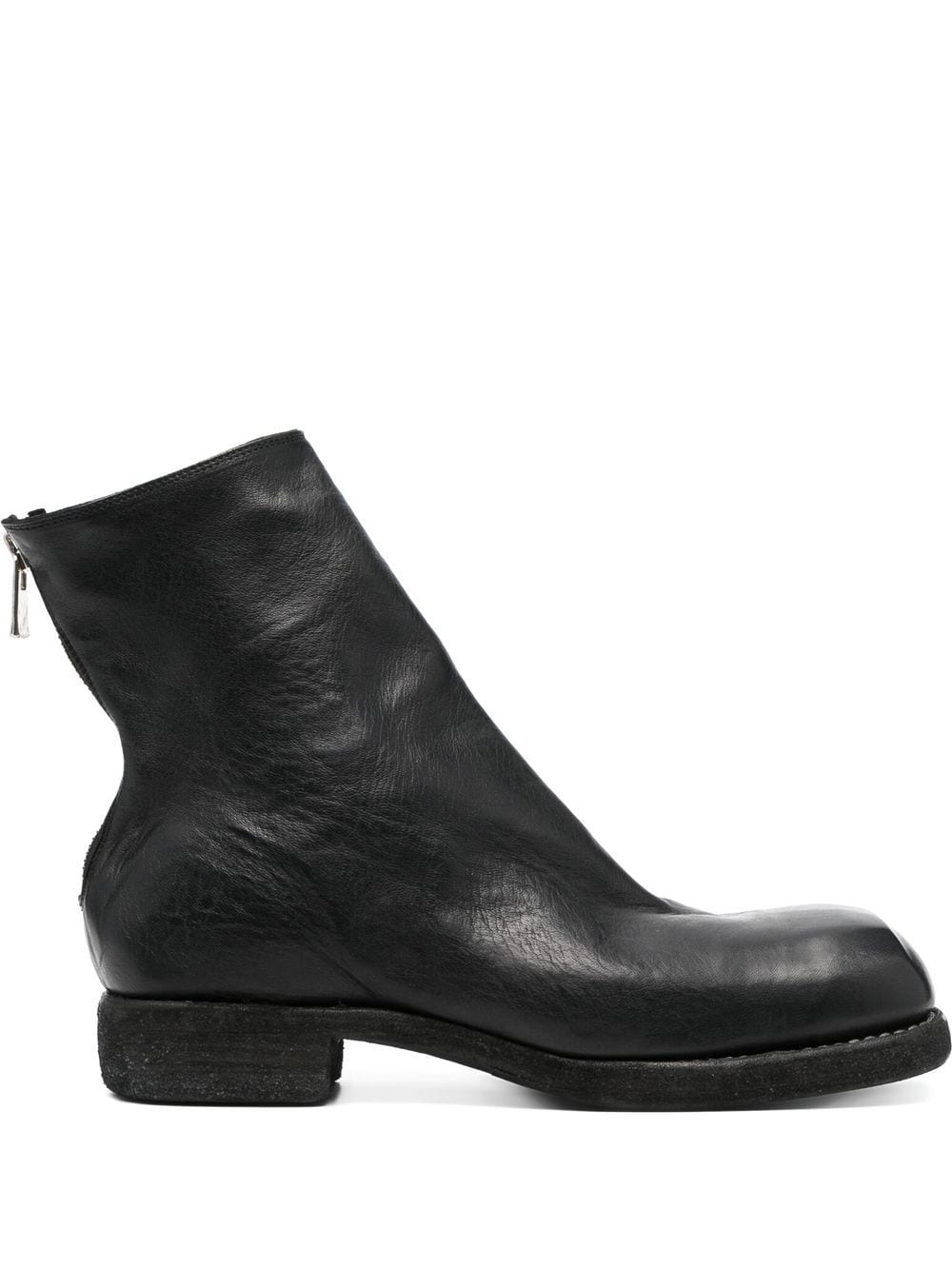 

Guidi 50mm zip-up ankle boots - Black