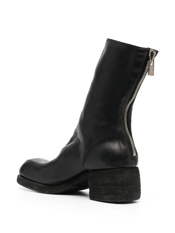 Guidi バックジップ レザーブーツ - Farfetch