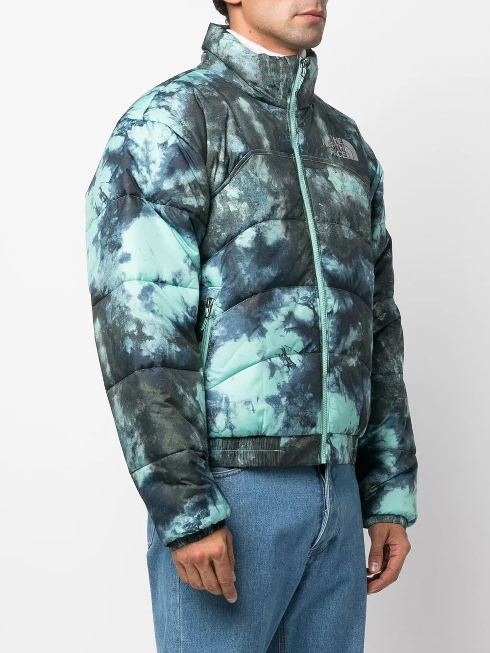tie dye north face jacket