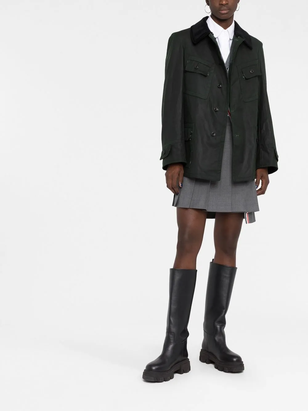 Maison Margiela Gecoat jack - Groen