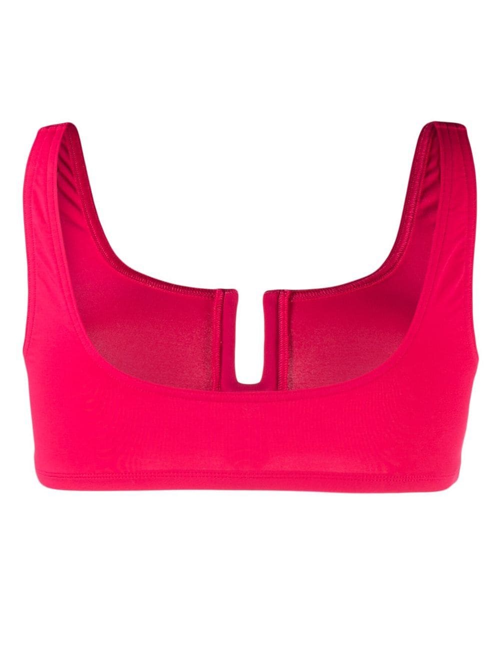 Shop Eres Ultrason Scoop-back Bikini Top In Pink