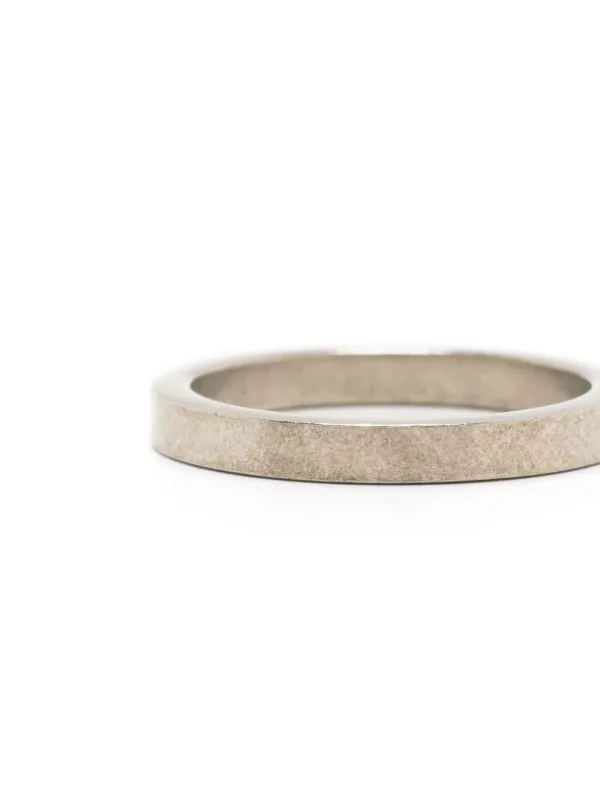 Maison Margiela logo-engraved Band Ring - Farfetch