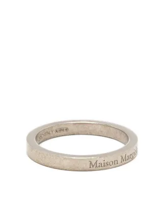 Maison Margiela logo-engraved Band Ring - Farfetch