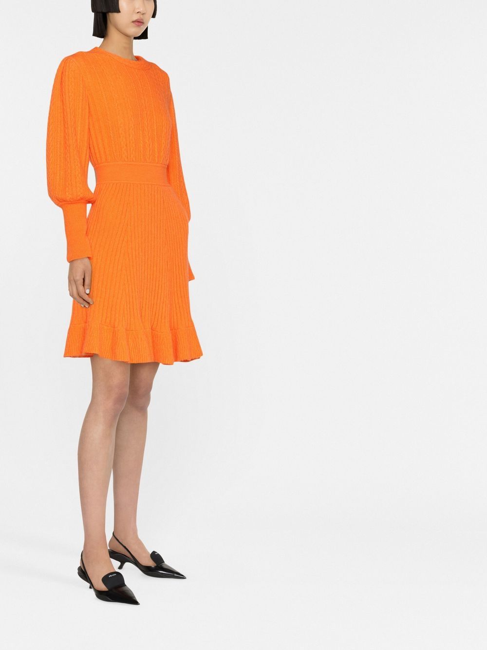 Antonino Valenti Balloon Sleeve Knitted Dress - Farfetch