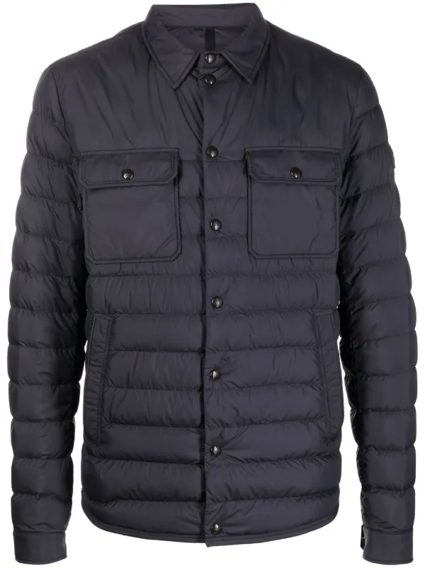 Moncler Sanary Padded Shirt Jacket - Blue