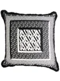 Versace graphic-print cushion - Red