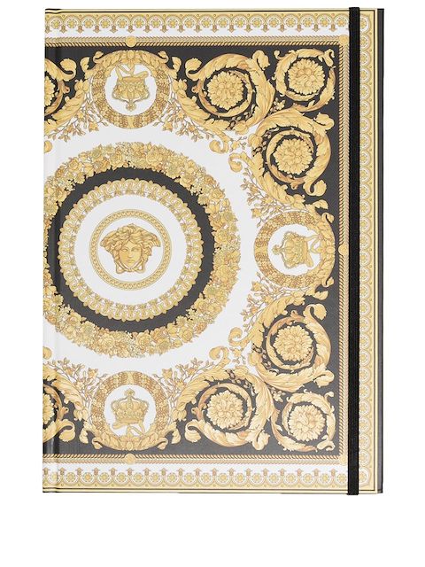 Versace libreta con estampado barocco