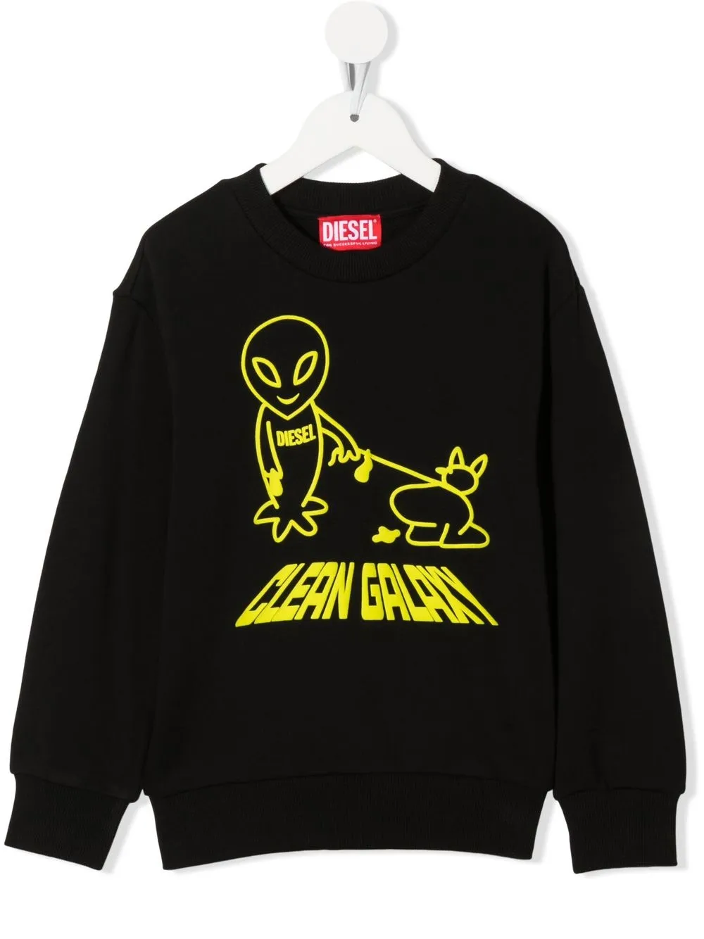 

Diesel Kids cotton graphic-print sweatshirt - Black