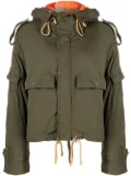 DSQUARED2 fleece-lined hooded jacket - Green