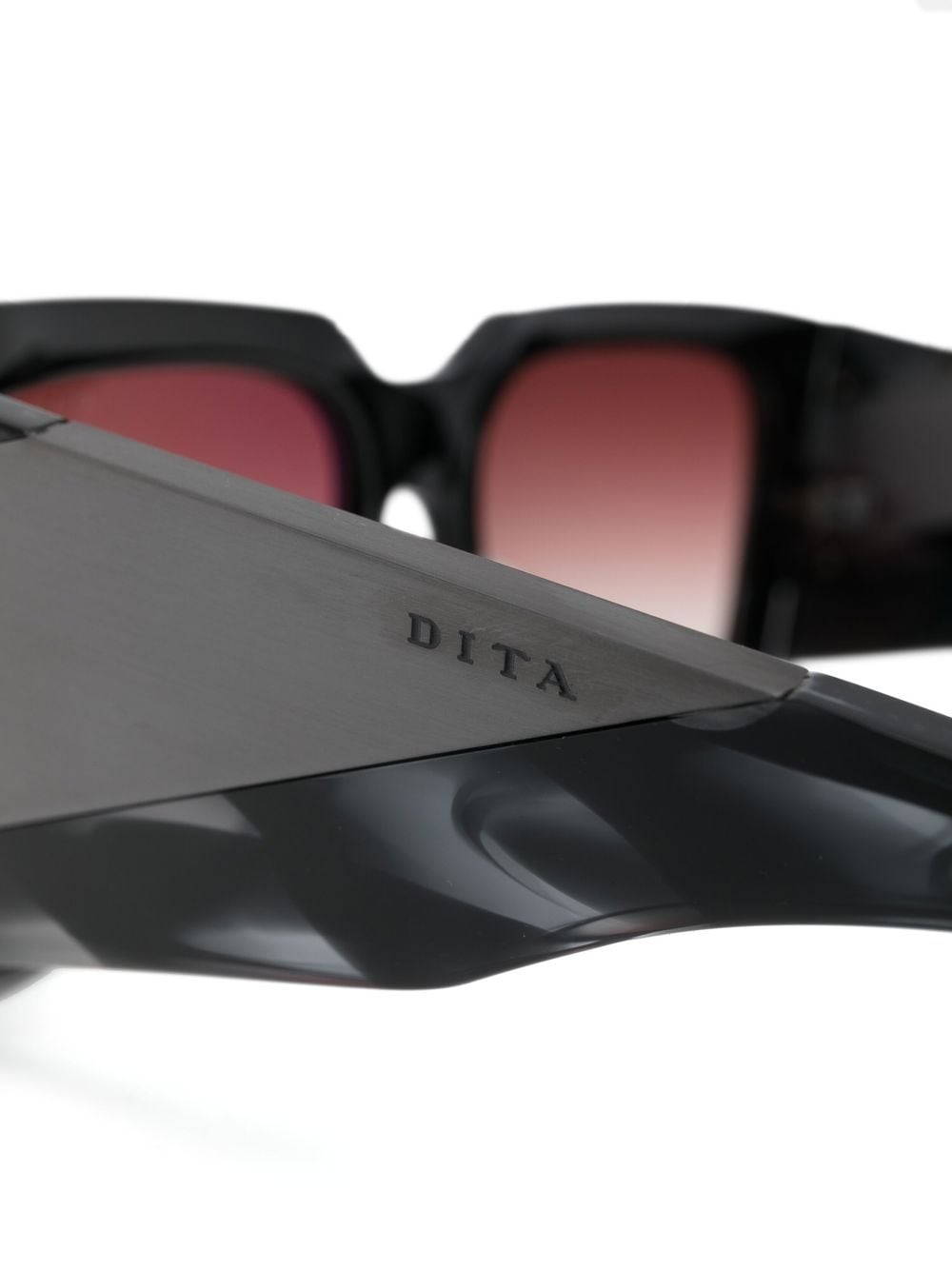 Shop Dita Eyewear Dydalus Square-frame Sunglasses In Black