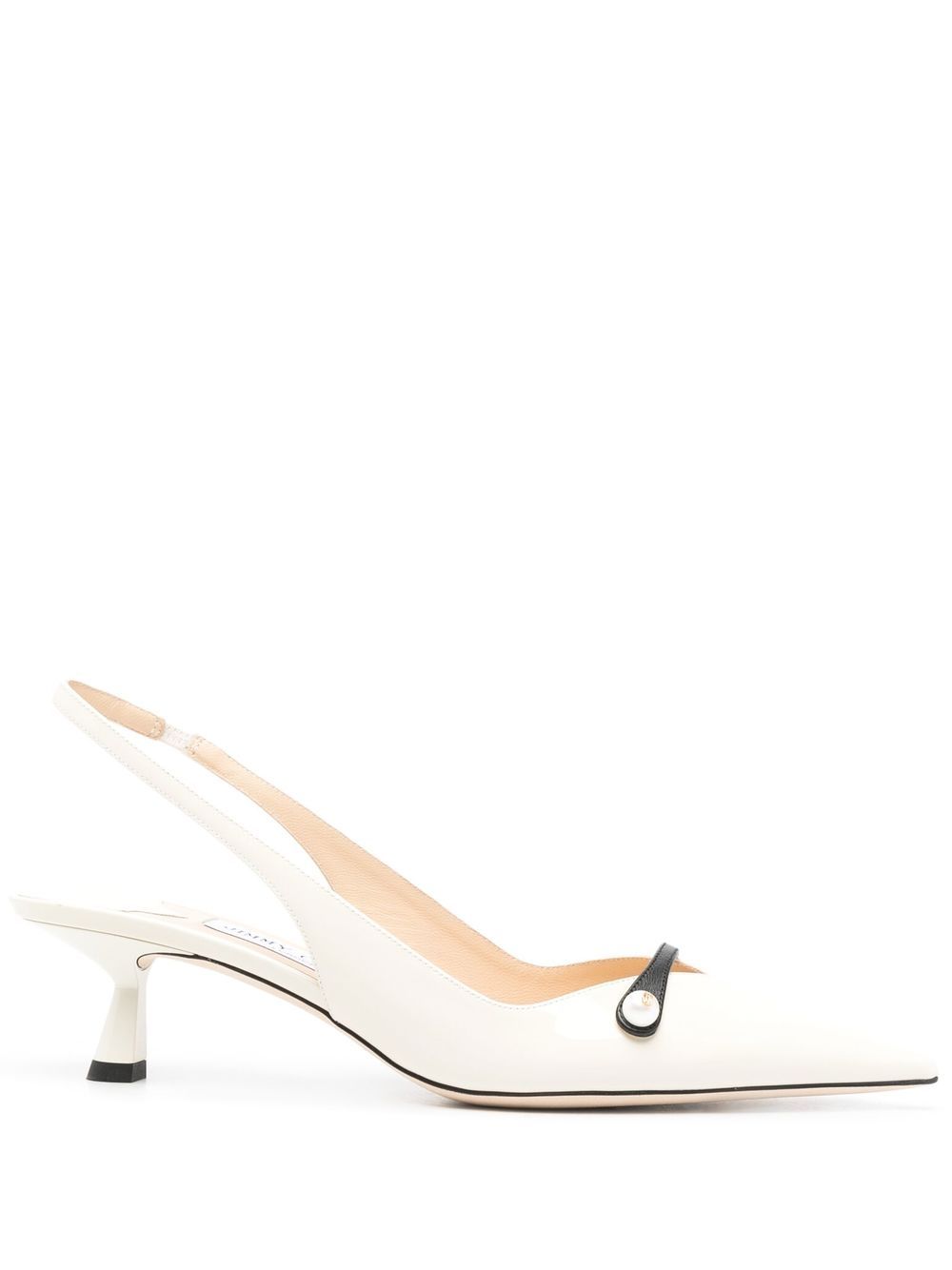 

Jimmy Choo Amita faux pearl-detail 55mm pumps - Neutrals