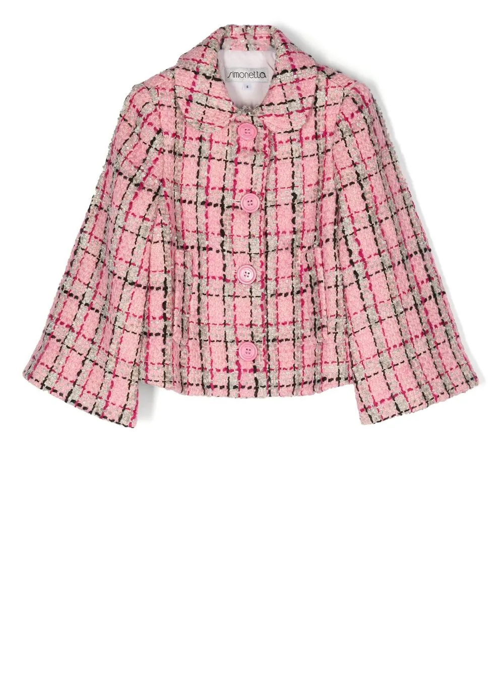 

Simonetta blazer de tweed con botones - Rosado