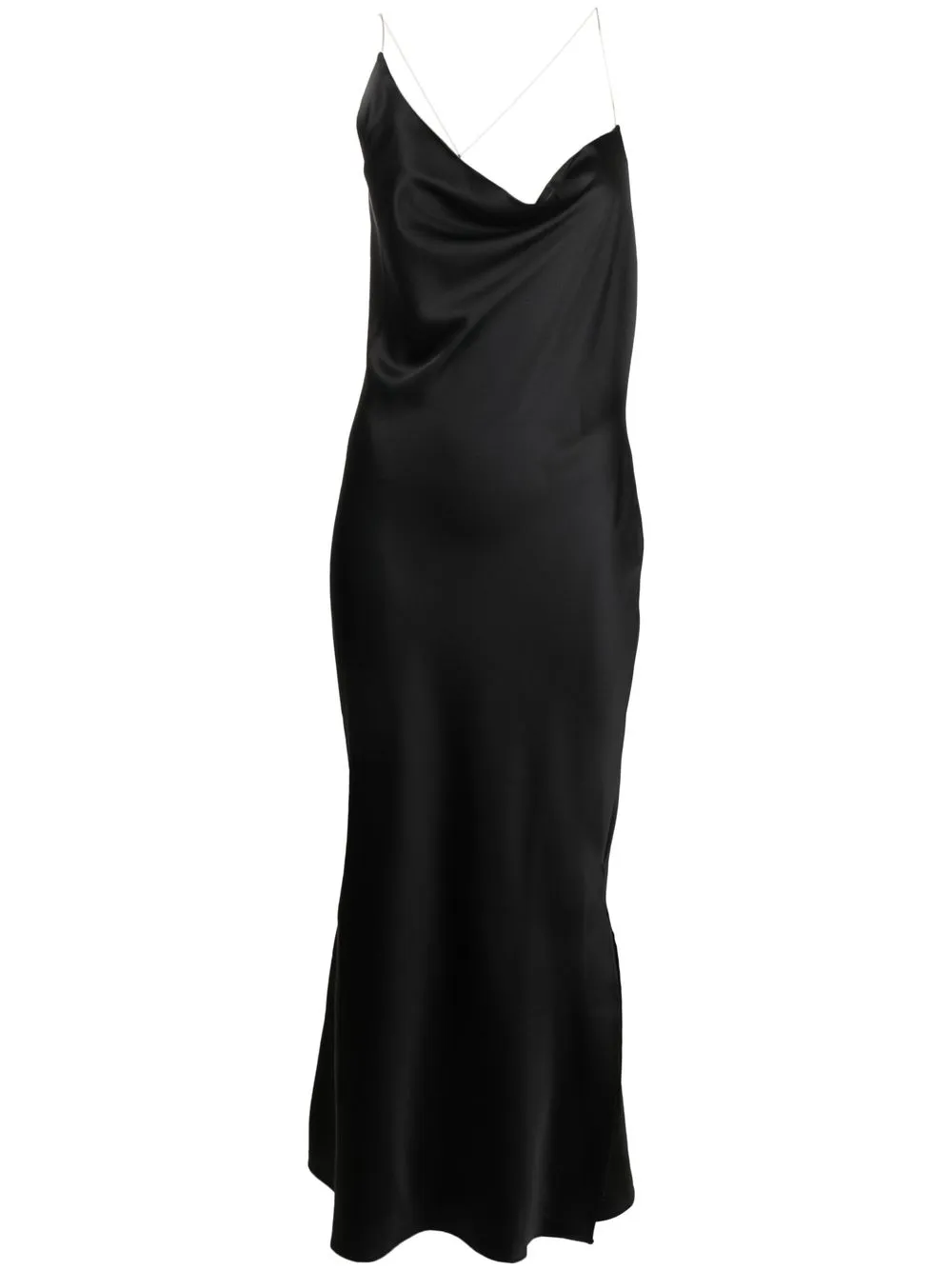 

Loulou slip dress drapeado de Loulou x Rue Ra - Negro