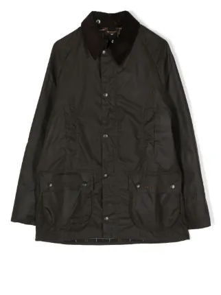 Barbour wax jacket kids olive online