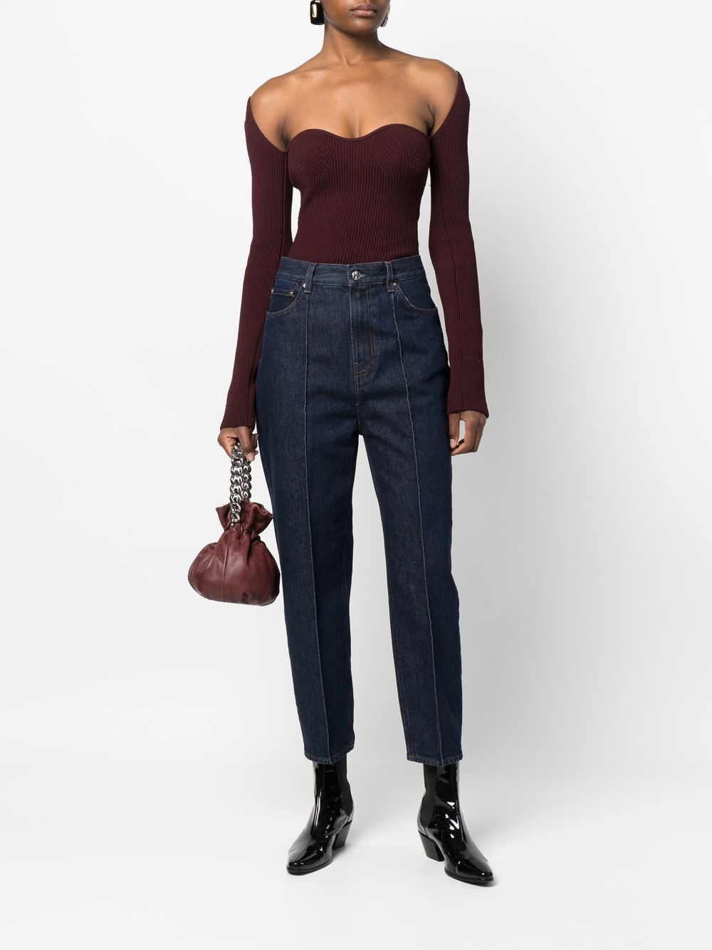 Image 2 of TOTEME high-waist cropped jeans