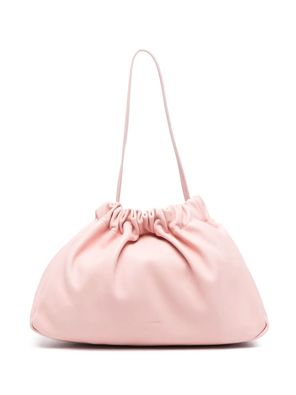 

Jil Sander ruched leather shoulder bag - Pink