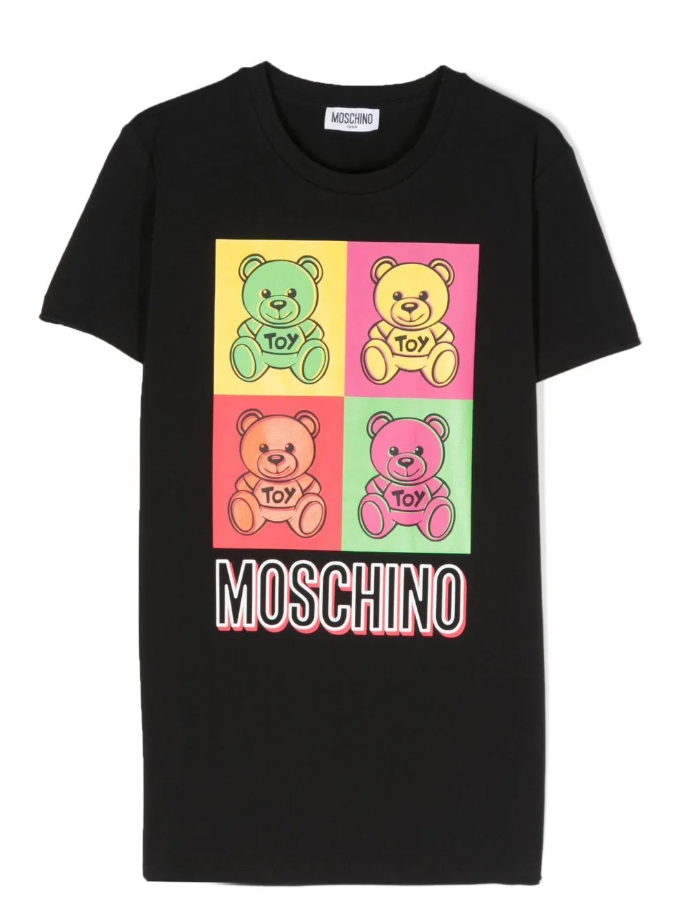 

Moschino Kids playera con motivo Teddy Bear - Negro