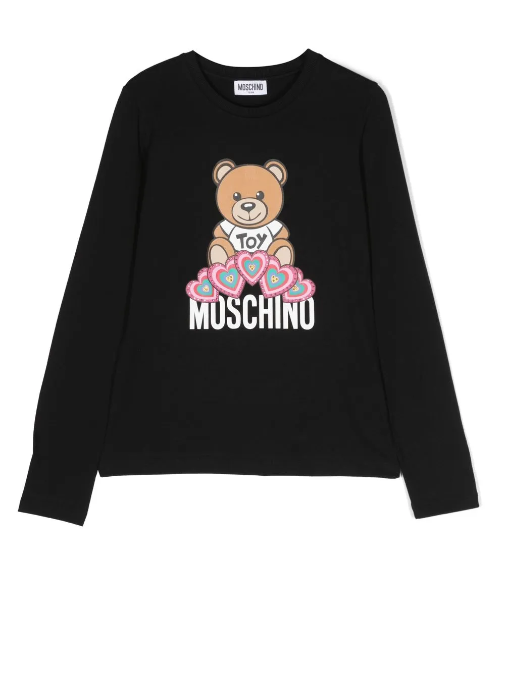 

Moschino Kids playera con motivo Teddy Bear - Negro