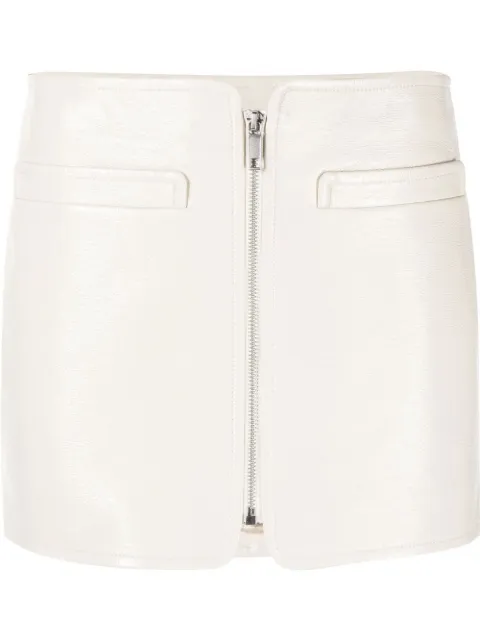 Courrèges Swallow vinyl mini skirt