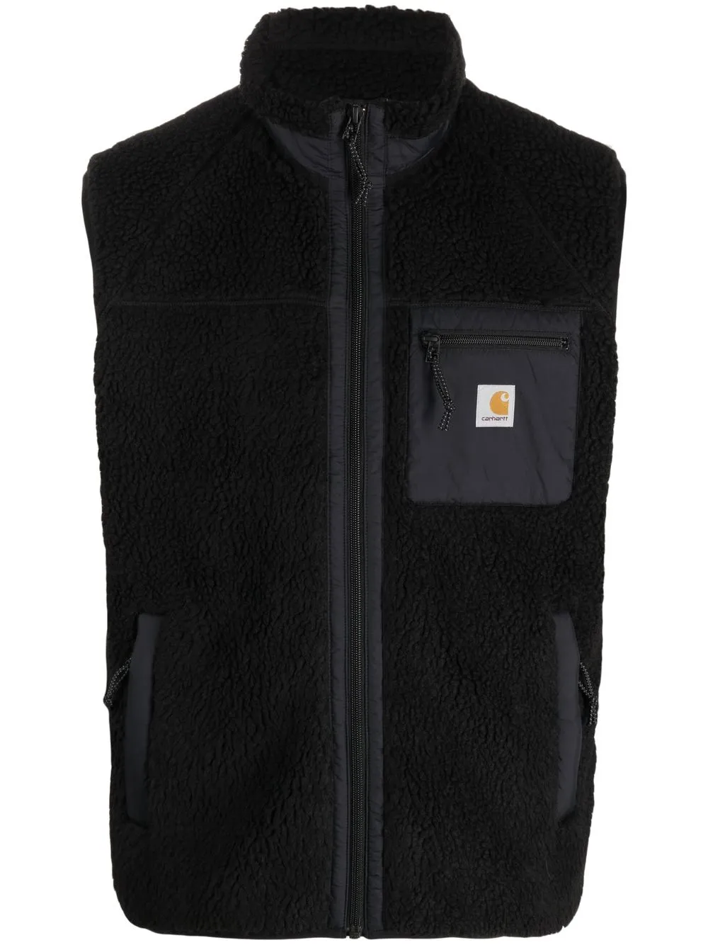 

Carhartt WIP chaleco de tejido polar con parche del logo - Negro