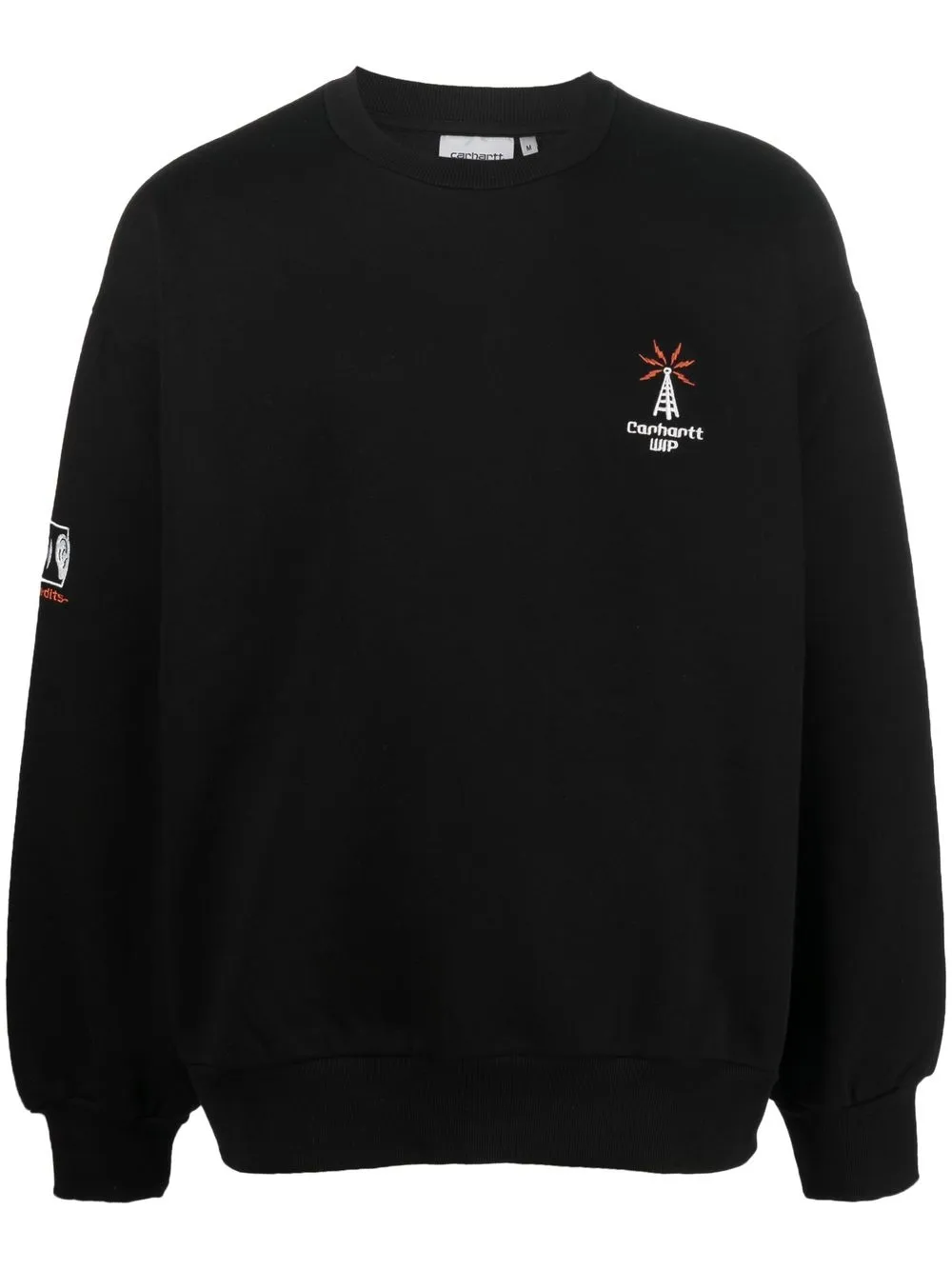 

Carhartt WIP Connect logo-print sweatshirt - Black