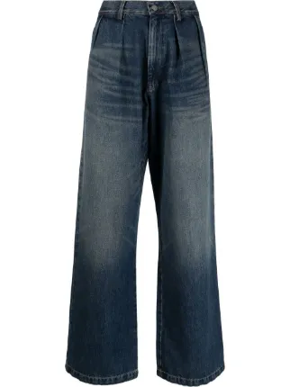 Double discount pleat jeans